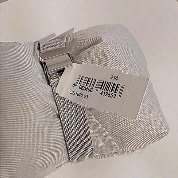 Olivia Burton Midi Parlour Silver Floral Watch - Picture 12 of 12